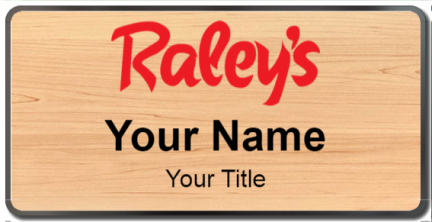 Custom name badges for Raleys Supermarkets