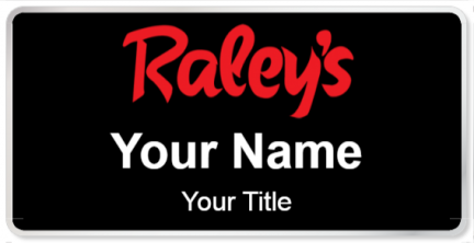 Custom name badges for Raleys Supermarkets