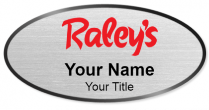 Custom name badges for Raleys Supermarkets
