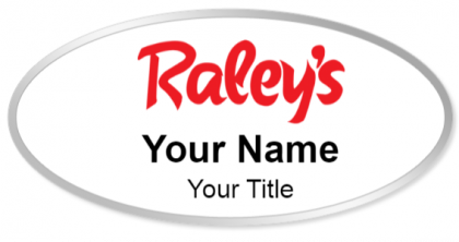 Custom name badges for Raleys Supermarkets