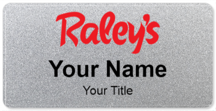 Custom name badges for Raleys Supermarkets