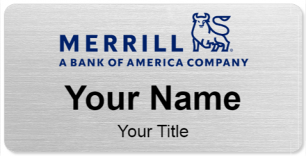 Custom name badges for Merrill Lynch