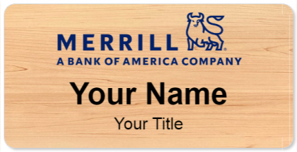 Custom name badges for Merrill Lynch