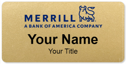 Custom name badges for Merrill Lynch