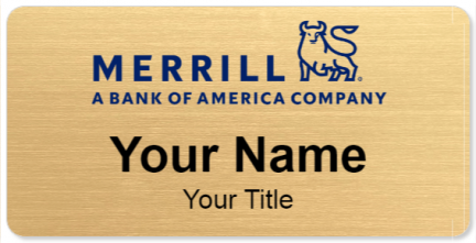 Custom name badges for Merrill Lynch