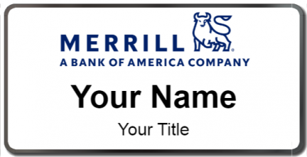 Custom name badges for Merrill Lynch