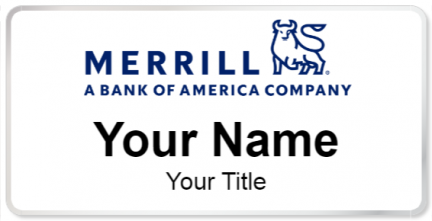Custom name badges for Merrill Lynch