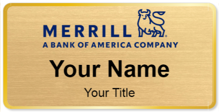 Custom name badges for Merrill Lynch