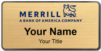 Custom name badges for Merrill Lynch
