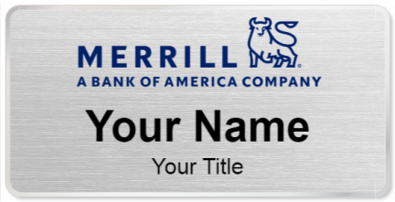 Custom name badges for Merrill Lynch