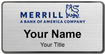 Custom name badges for Merrill Lynch
