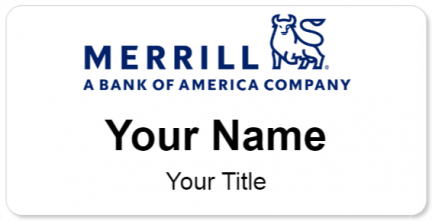 Custom name badges for Merrill Lynch