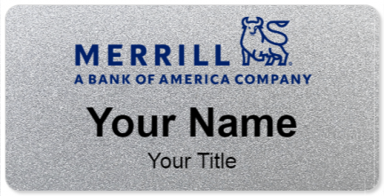 Custom name badges for Merrill Lynch