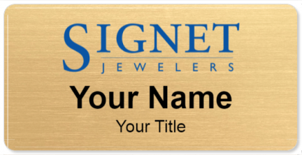 Custom name badges for Signet Jewelers