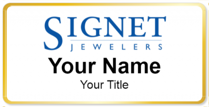 Custom name badges for Signet Jewelers
