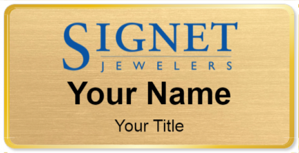 Custom name badges for Signet Jewelers