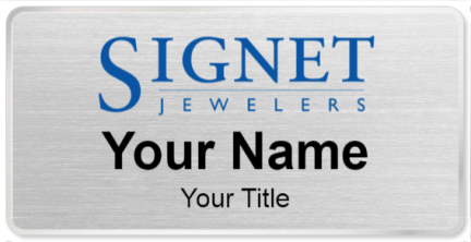 Custom name badges for Signet Jewelers