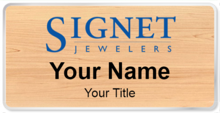 Custom name badges for Signet Jewelers