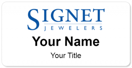 Custom name badges for Signet Jewelers
