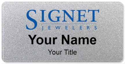 Custom name badges for Signet Jewelers