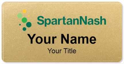 Custom name badges for Spartan Nash
