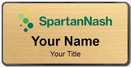 Custom name badges for Spartan Nash