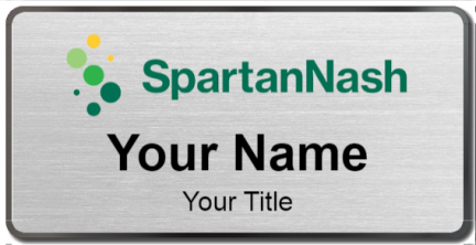 Custom name badges for Spartan Nash