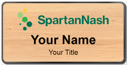 Custom name badges for Spartan Nash