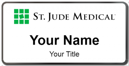 Custom name badges for St Jude Medical
