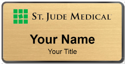 Custom name badges for St Jude Medical
