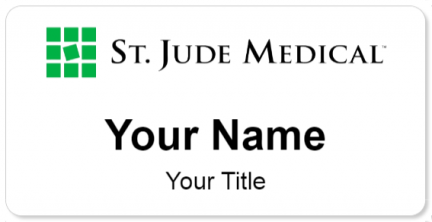 Custom name badges for St Jude Medical