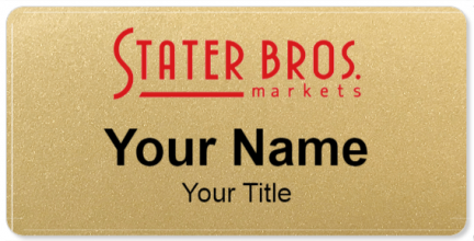 Custom name badges for Stater Bros