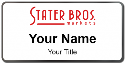 Custom name badges for Stater Bros