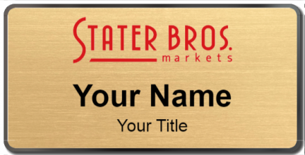Custom name badges for Stater Bros