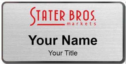Custom name badges for Stater Bros