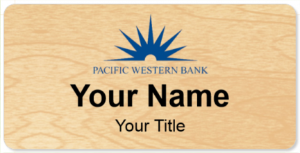 Custom name badges for Pacific Western Bank