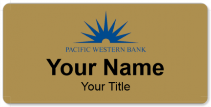 Custom name badges for Pacific Western Bank