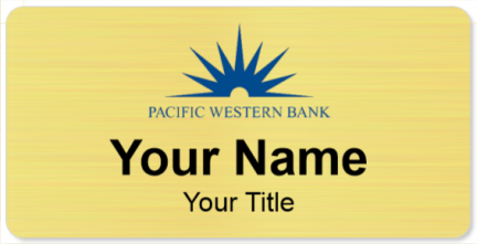 Custom name badges for Pacific Western Bank