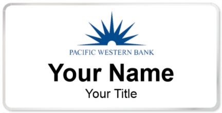 Custom name badges for Pacific Western Bank