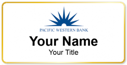 Custom name badges for Pacific Western Bank