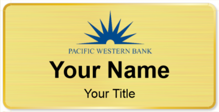 Custom name badges for Pacific Western Bank