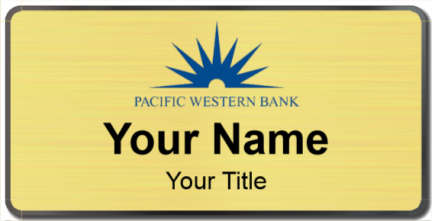 Custom name badges for Pacific Western Bank