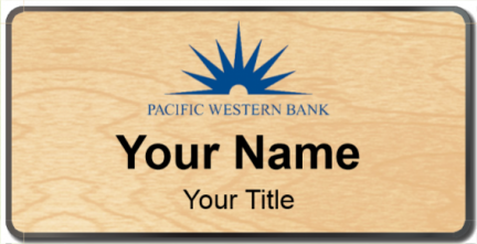 Custom name badges for Pacific Western Bank