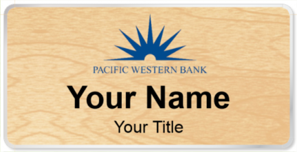Custom name badges for Pacific Western Bank