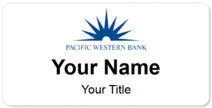 Custom name badges for Pacific Western Bank