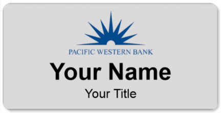 Custom name badges for Pacific Western Bank