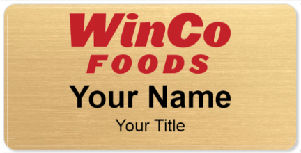 Custom name badges for Winco Foods