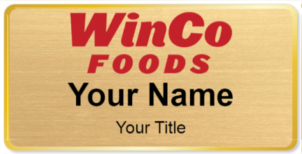 Custom name badges for Winco Foods