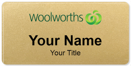 Custom name badges for Woolworths