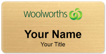 Custom name badges for Woolworths
